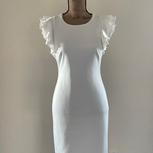 tommy hilfiger flutter sleeve dress
